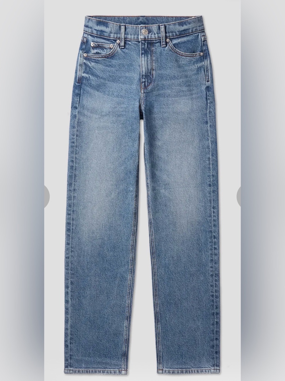 AYR Straight-Leg Jeans in Light Blue Wash